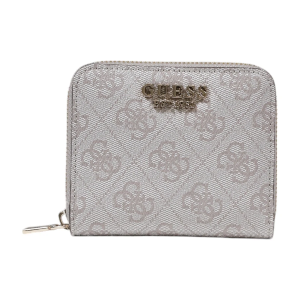 Guess Print Portemonnee met Compartimenten Gray Dames