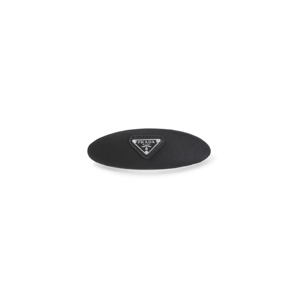 Prada Women's Black Accessories, One Size, Re-Nylon Hair Clip