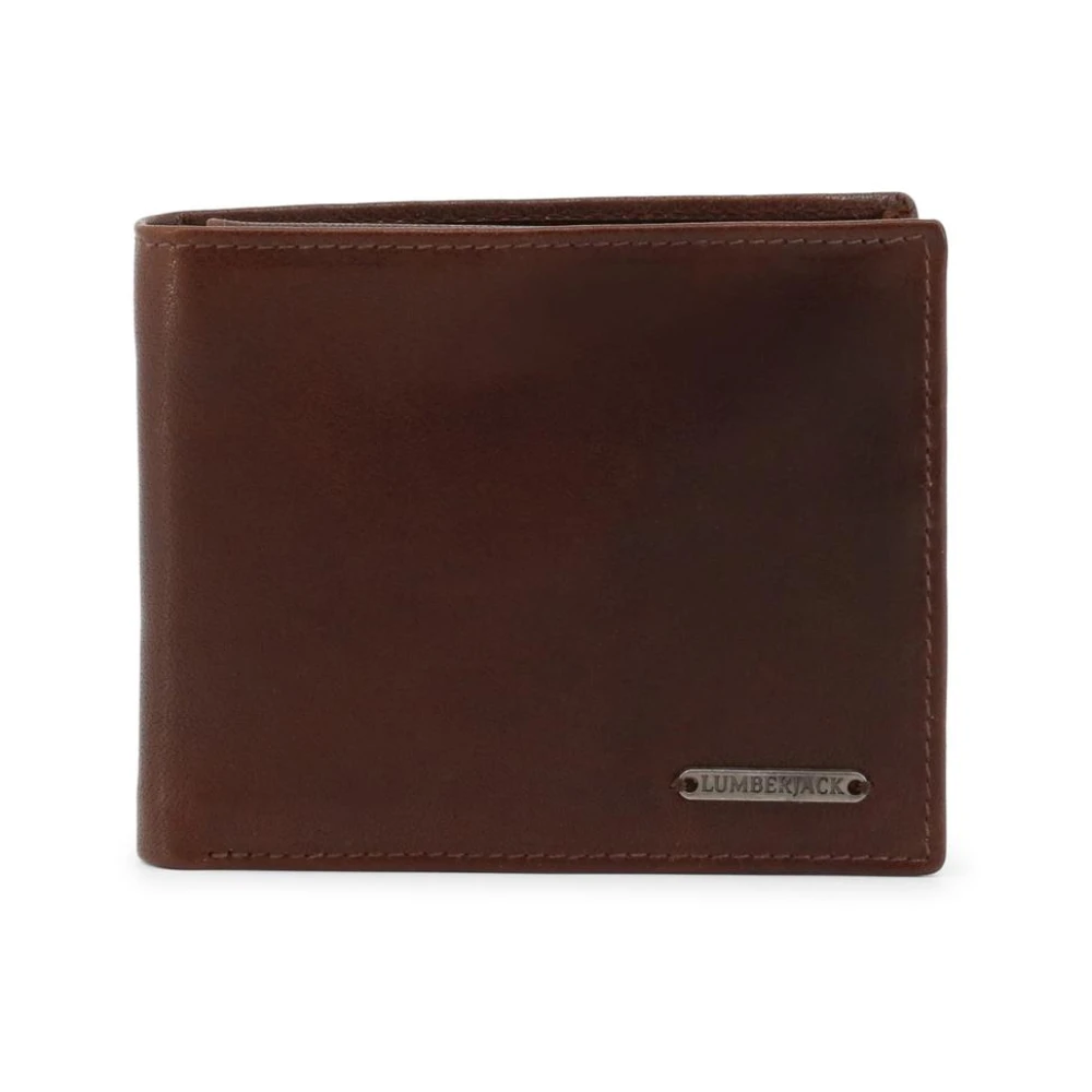 Lumberjack Men's Brown Luxurious Leather Bifold Credit Card Holder