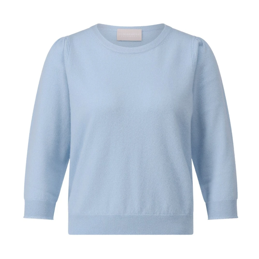 Hemisphere Kasjmier 3 4 Mouw Pullover Blue Dames