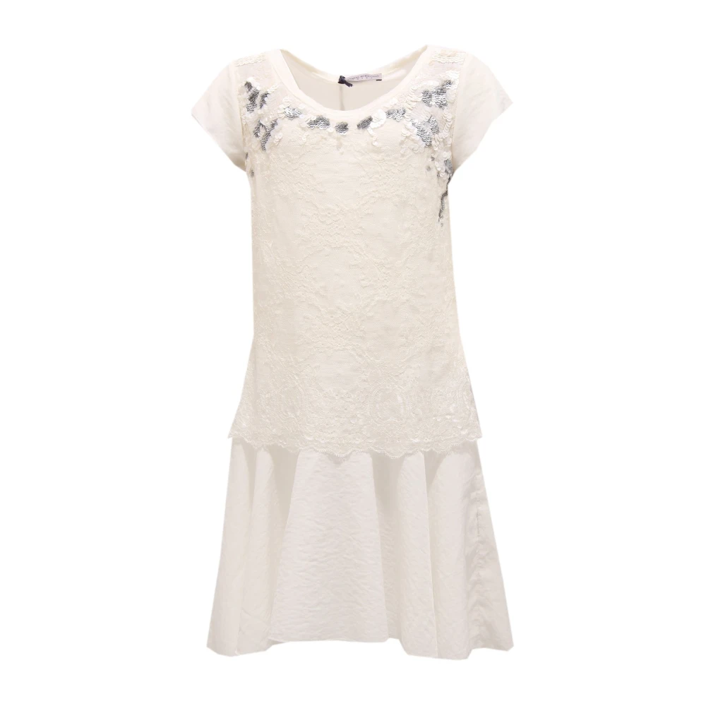 Ermanno Scervino Women's White B20bq501vid Dress
