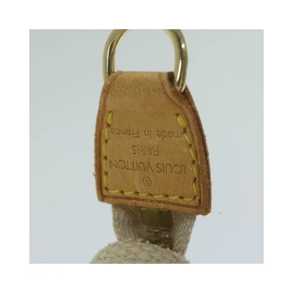 Louis Vuitton Vintage Pre-owned Cotton handbags Beige Dames