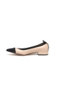 ballerine-en-cuir-beige-et-noir