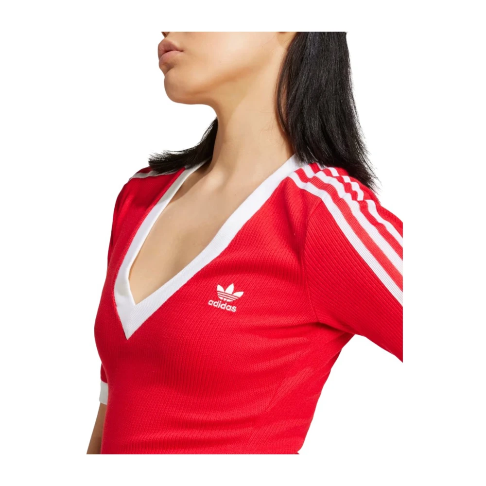 Adidas Elegante Sportieve Lange Jurk Red Dames