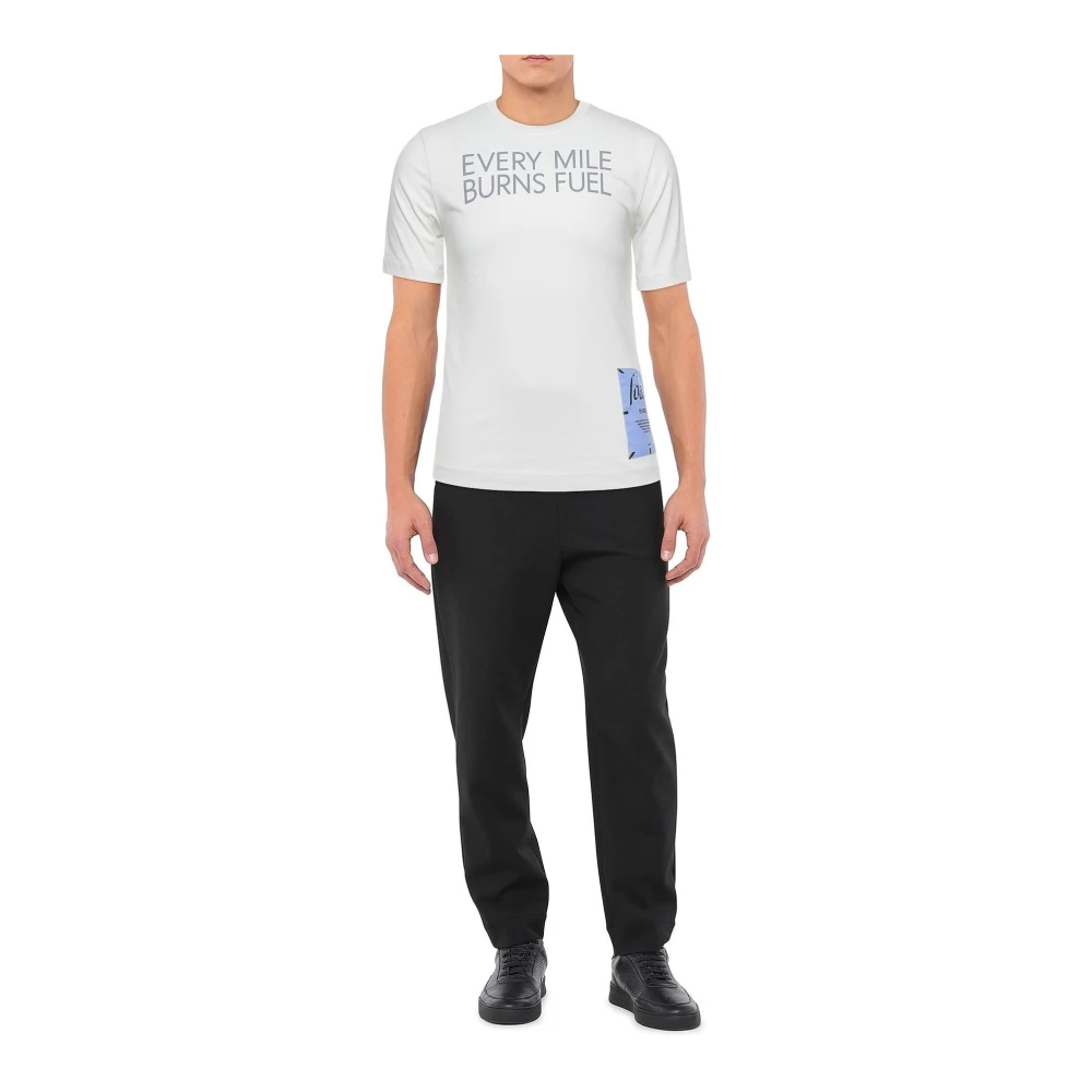 alexander mcqueen Logo T-shirt met Patch White Heren