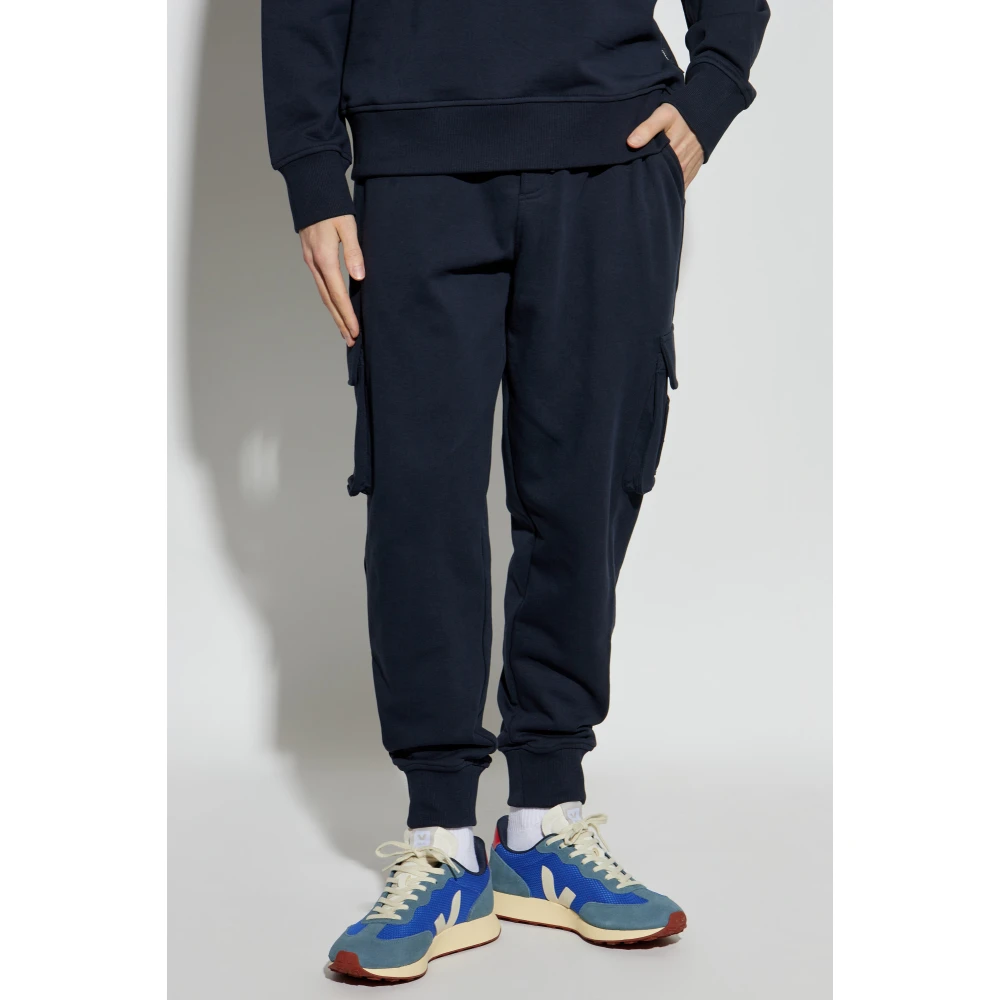 Moose Knuckles Cargo-stijl sweatpants Blue Heren