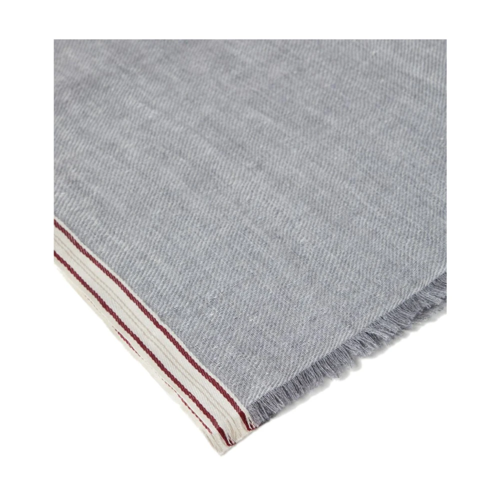 BRUNELLO CUCINELLI Luxe Sjaals Collectie Gray Heren