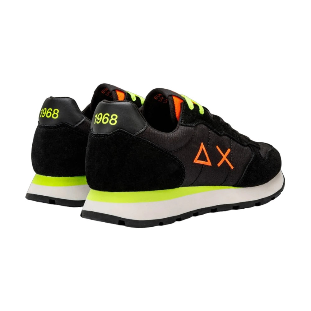 Sun68 Fluorescerende Nylon Sneakers Black Heren