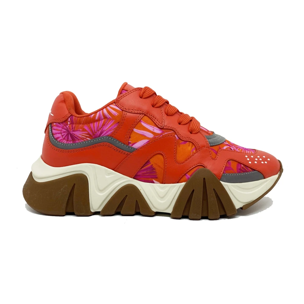 Versace Jungle Print Squalo Sneakers Red Dames