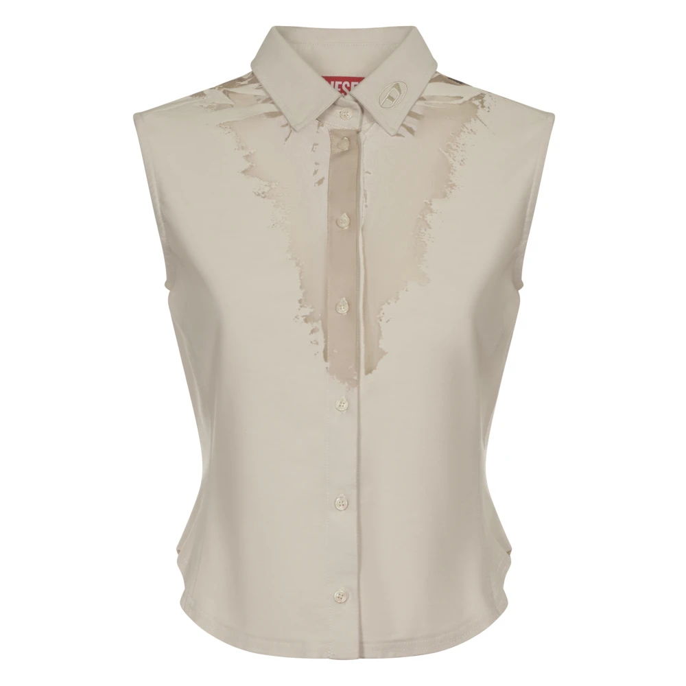 Diesel Stijlvolle Overhemden C-Giseld Collectie Beige Dames