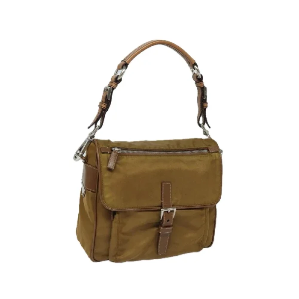 Prada Vintage Pre-owned Nylon prada-bags Brown Dames
