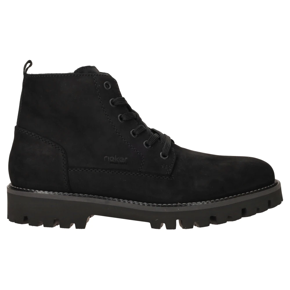 Rieker Men's Black Lace-Up Boots, 11 Uk, Lace-Up Boots