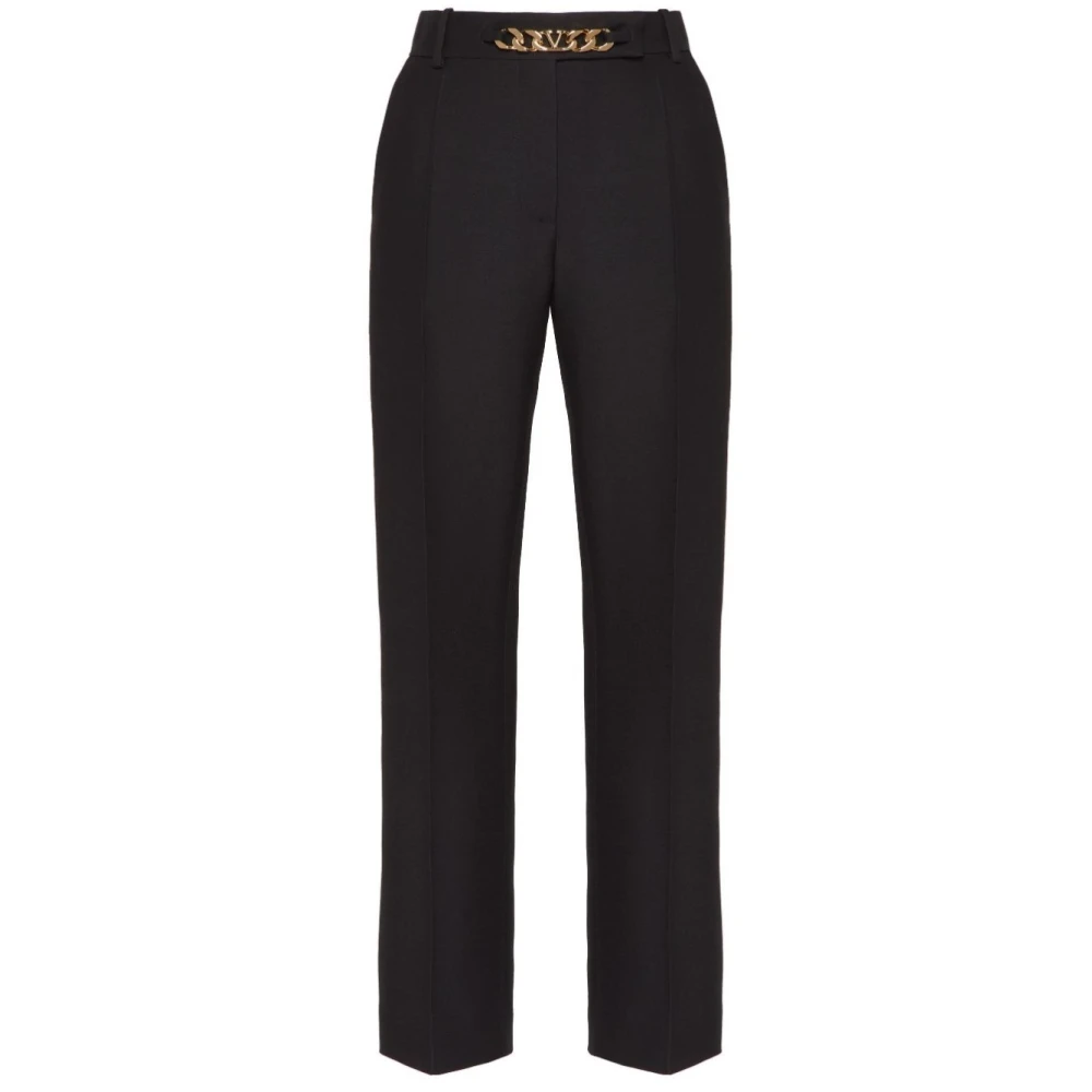 Valentino Garavani Zwarte Pant 0NO Mode Stijl Black Dames