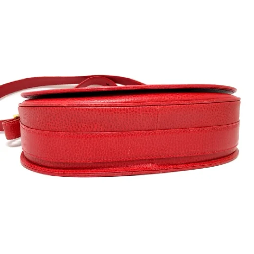 Cartier Vintage Pre-owned Leather shoulder-bags Red Dames
