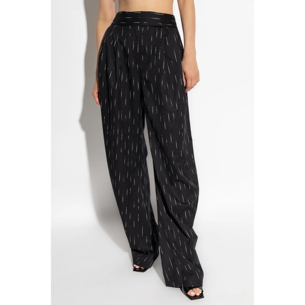 The Attico Wollen broek Black Dames