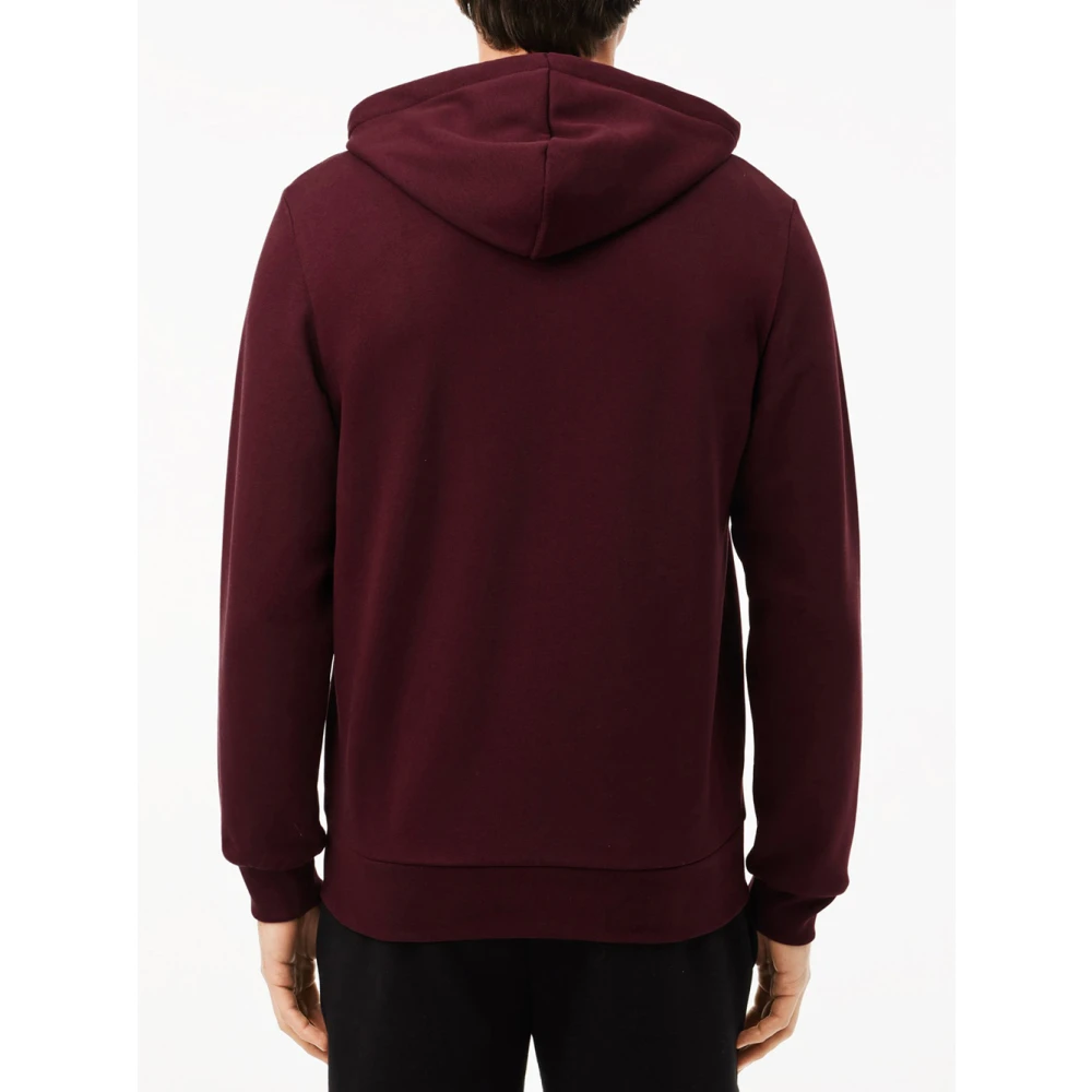 Lacoste Basic Zip Hoodie Sweaters Red Heren