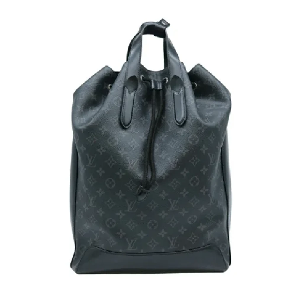 Louis Vuitton Vintage Pre-owned Canvas louis-vuitton-bags Black Heren