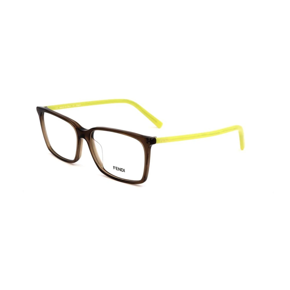 Fendi Bruine plastic frames met wijzerplaat Brown Heren
