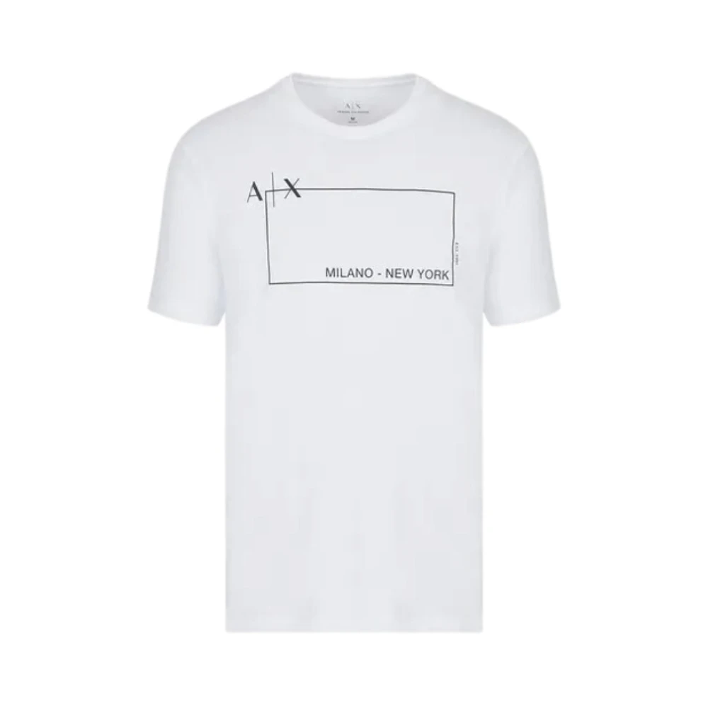 Armani Exchange Bas T-shirt White, Herr