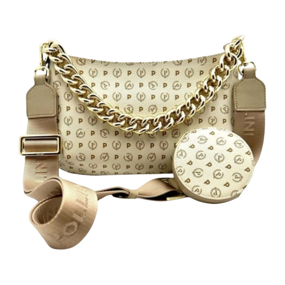 Pollini Femme Beige Sacs, Taille: One Size Heritage Soft Touch Chain Crossbody Bag