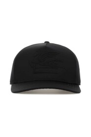 Schwarze Satin -Baseballkappe