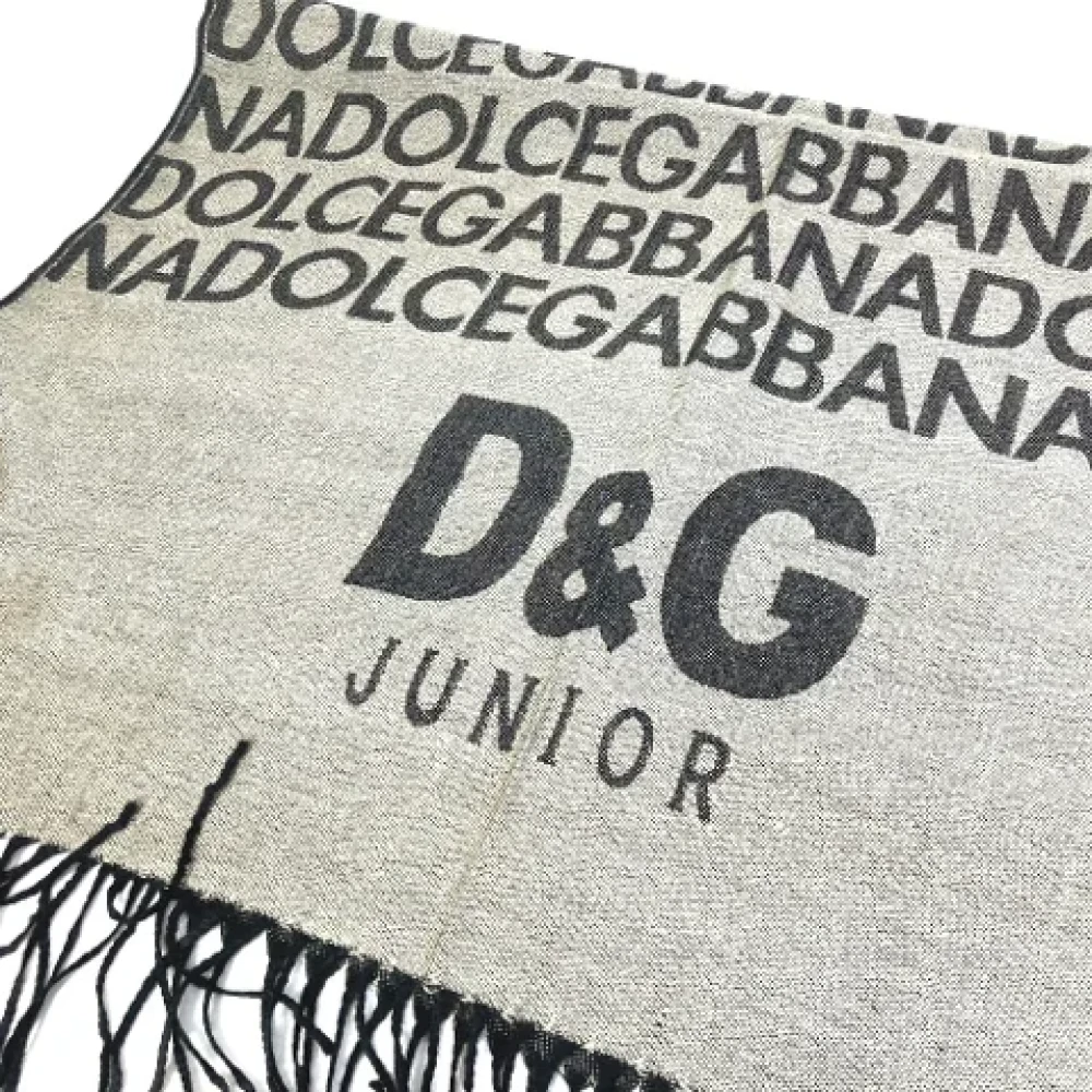 Dolce & Gabbana Pre-owned Wool scarves Gray Dames