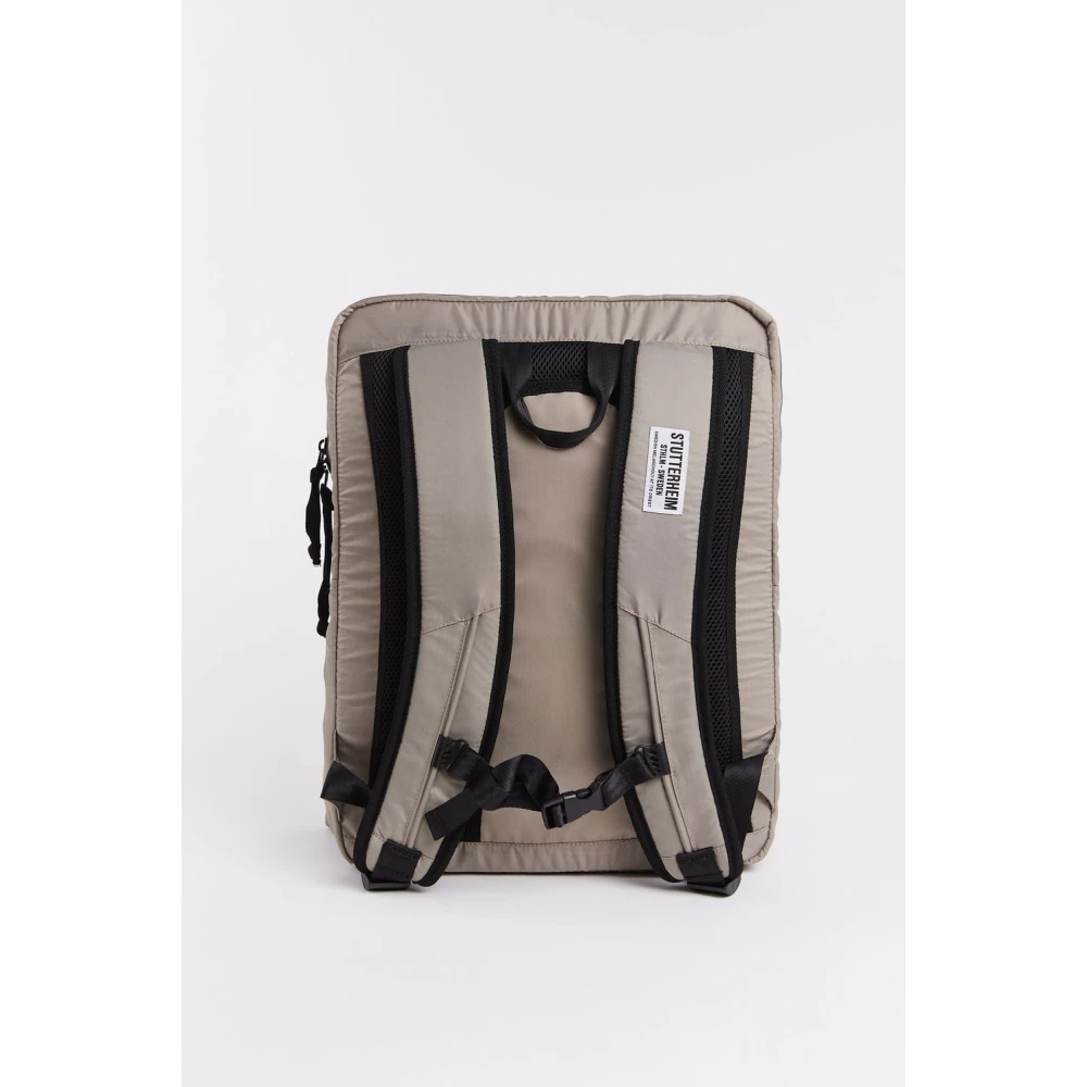 Stutterheim Militaire Stijl Utility Rugzak Beige Unisex