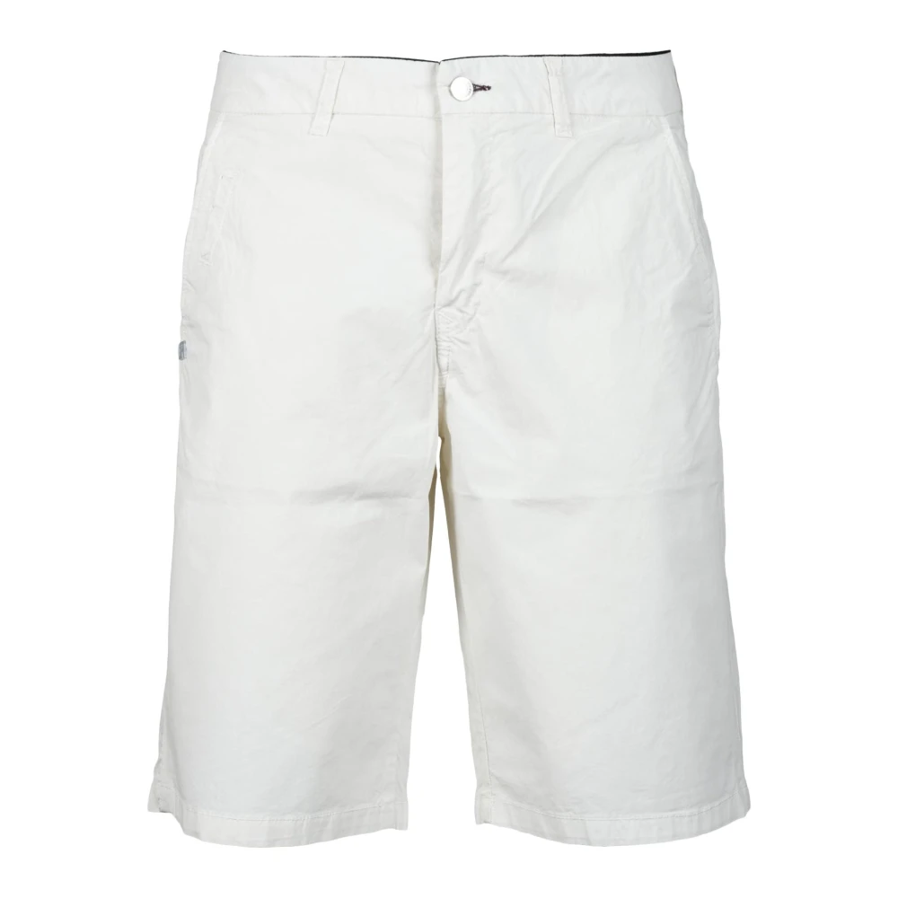Daniele Alessandrini Katoenen Bermuda Shorts White Heren
