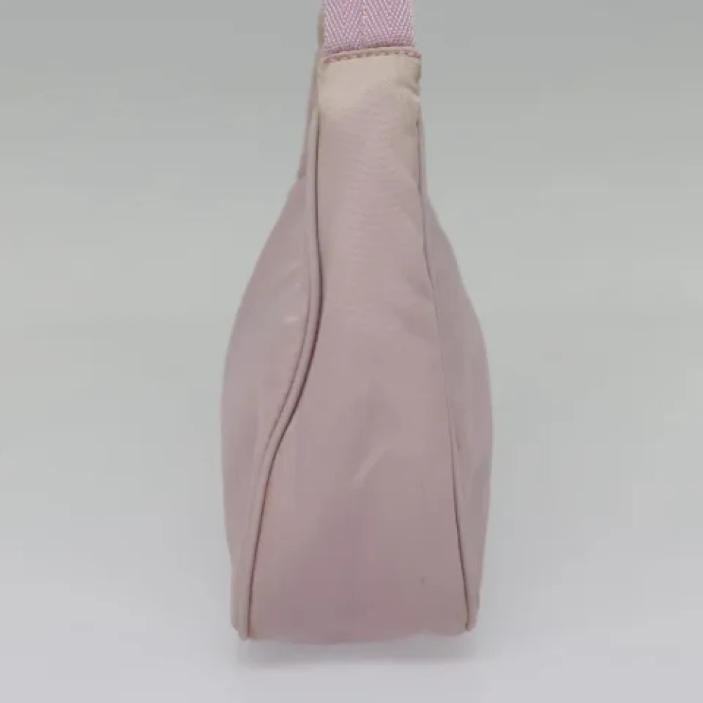 Prada Vintage Pre-owned Nylon handbags Pink Dames