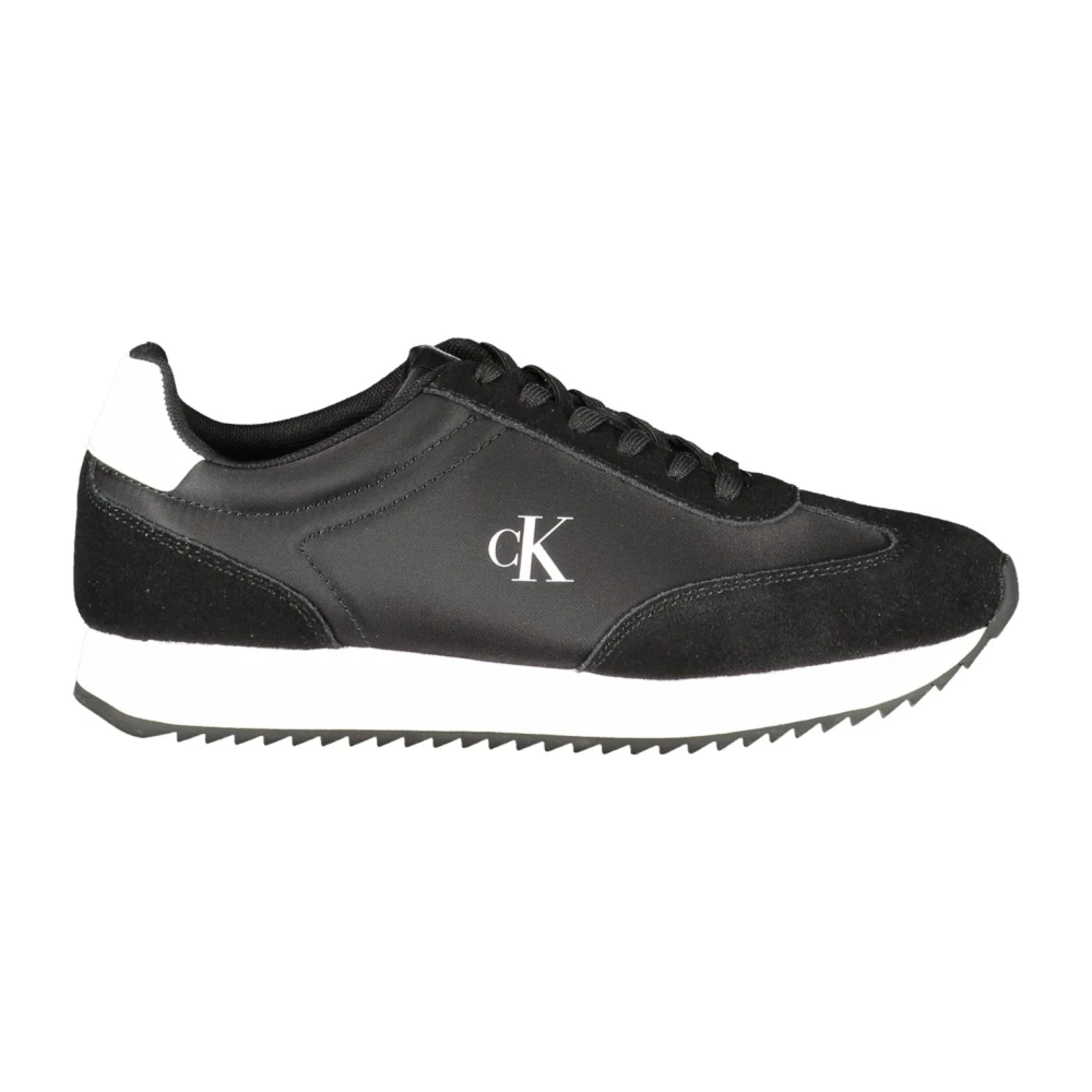 Calvin Klein Women's Black Runner Laceup Mg Nylon Mix