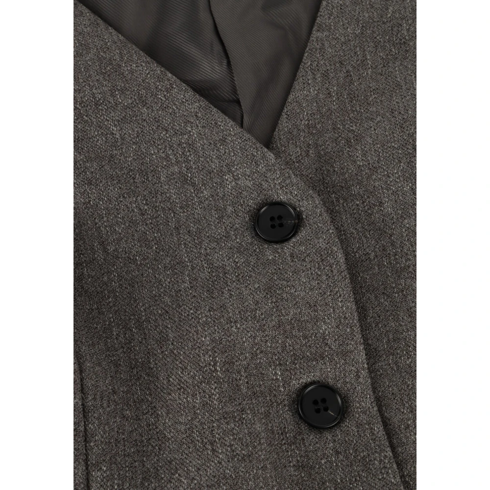 Notre-v Grijze Elegante Gilet voor Vrouwen Gray Dames