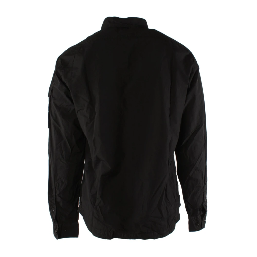 C.P. Company Zwarte Nylon Shirt voor Heren Black Heren