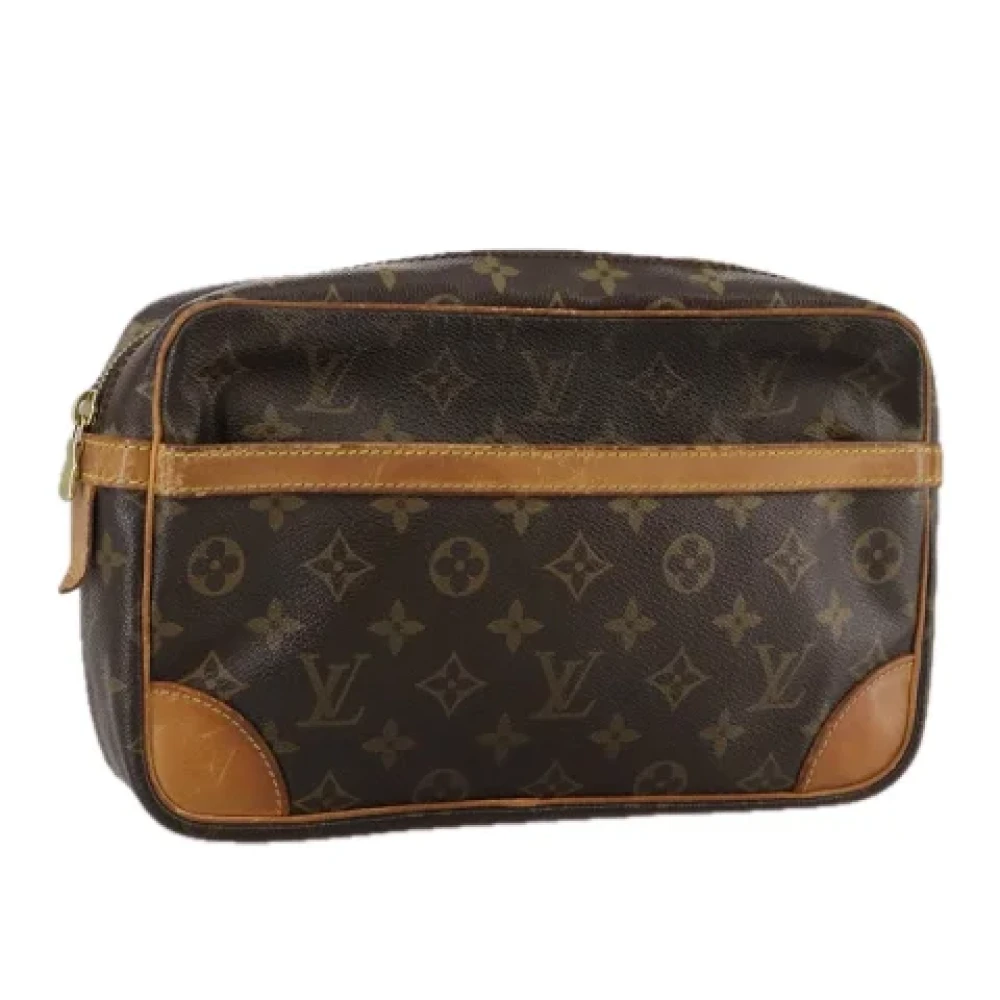 Louis Vuitton Vintage Pre-owned Canvas clutches Brown Dames