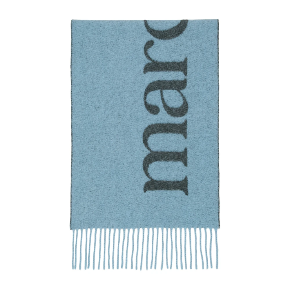 Marc O'Polo Logo sjaal Blue Dames