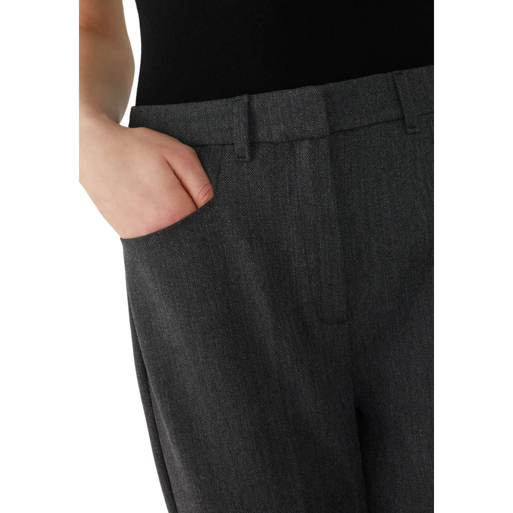 Iblues Stretch Grijze Broek Gray Dames