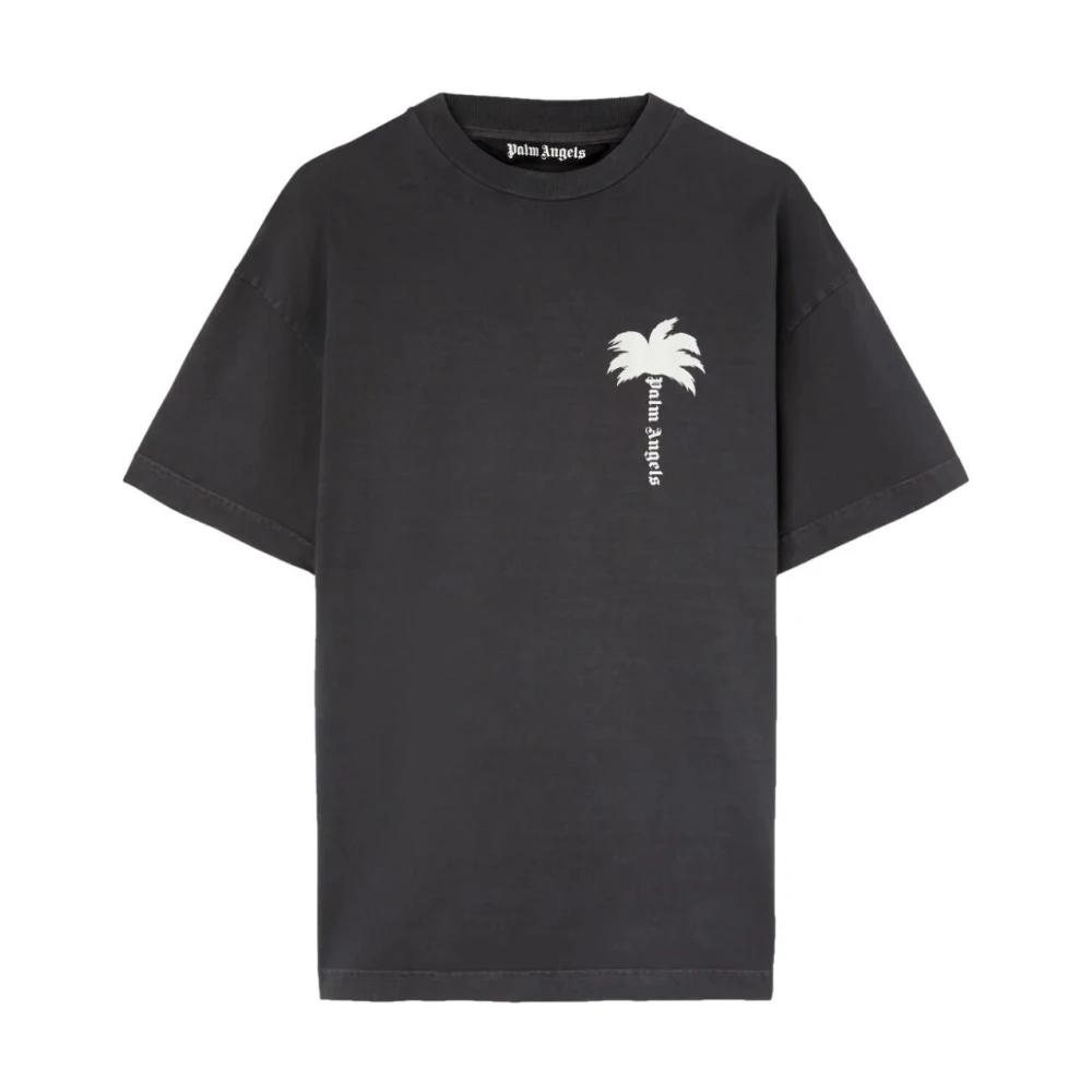 Palm Angels Donkergrijze Palm T-Shirt Gray Heren