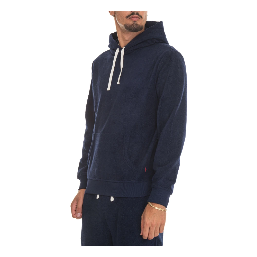 Polo Ralph Lauren Fleece Hoodie met Capuchon Blue Heren