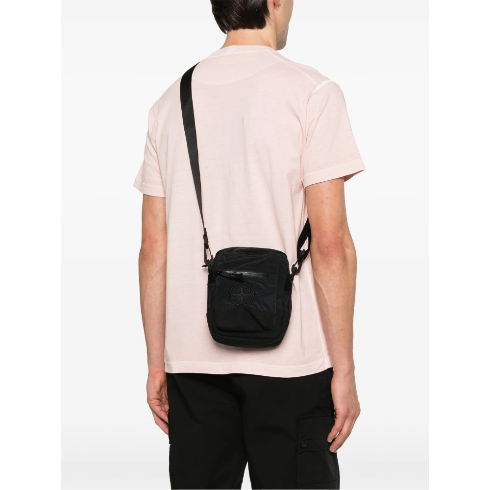 Stone Island Zwarte Casual Kleding voor Mannen Black Heren