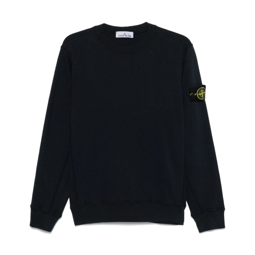 Stone Island Prussian Blue Sweatshirt met Compass Applicatie Blue Heren