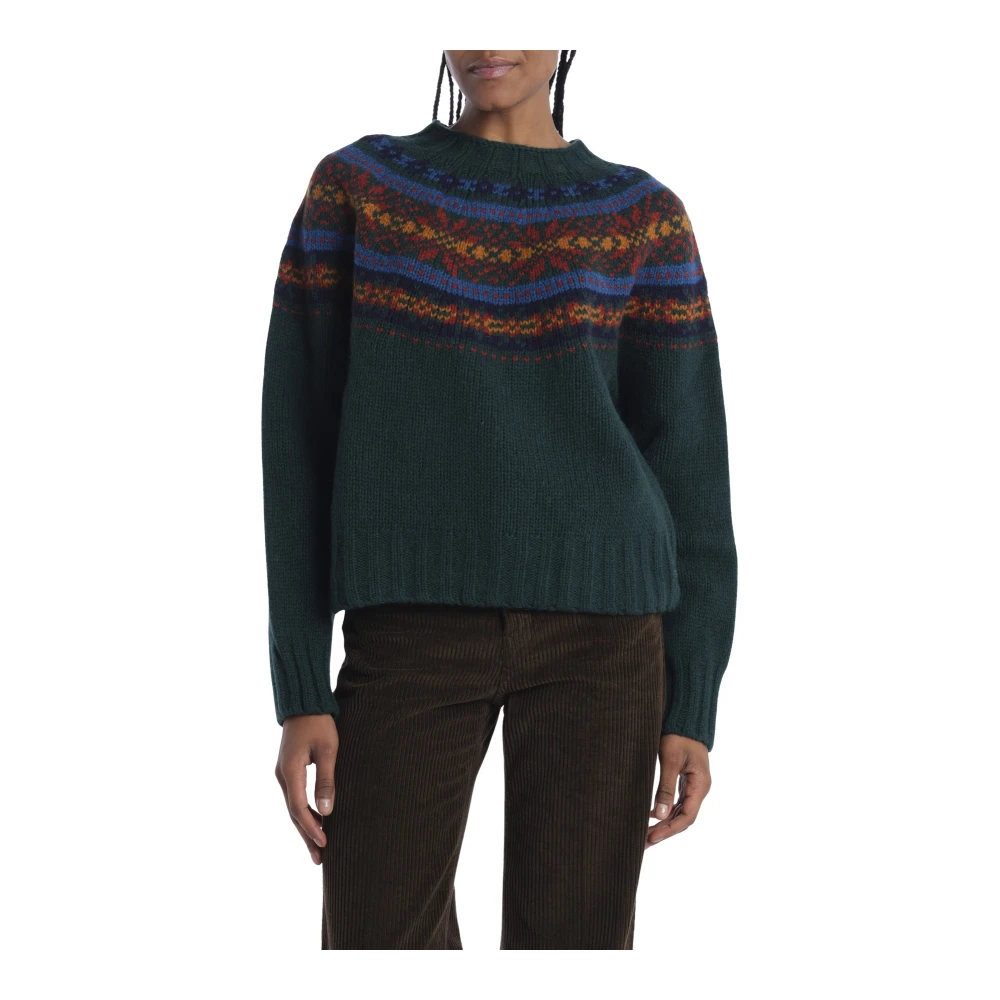 Howlin' Groene Gebreide Trui met Greca Green Dames