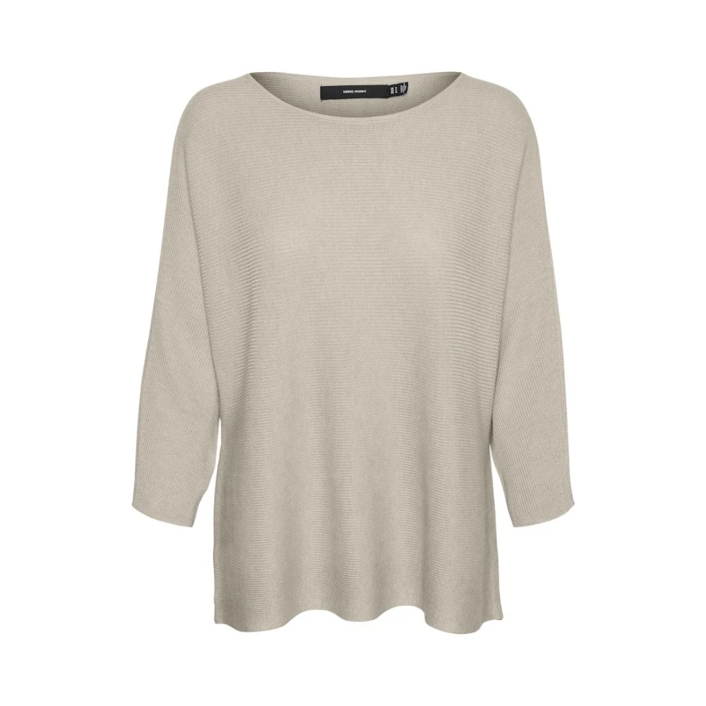 Vero Moda Boothals Blouse in Haverkleur Beige Dames