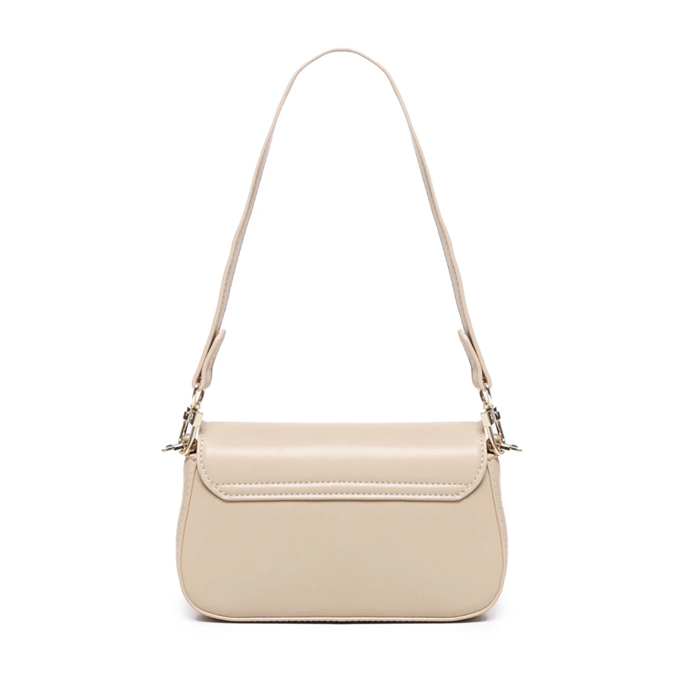 V73 Beige Schoudertas met Afneembare Band Beige Dames