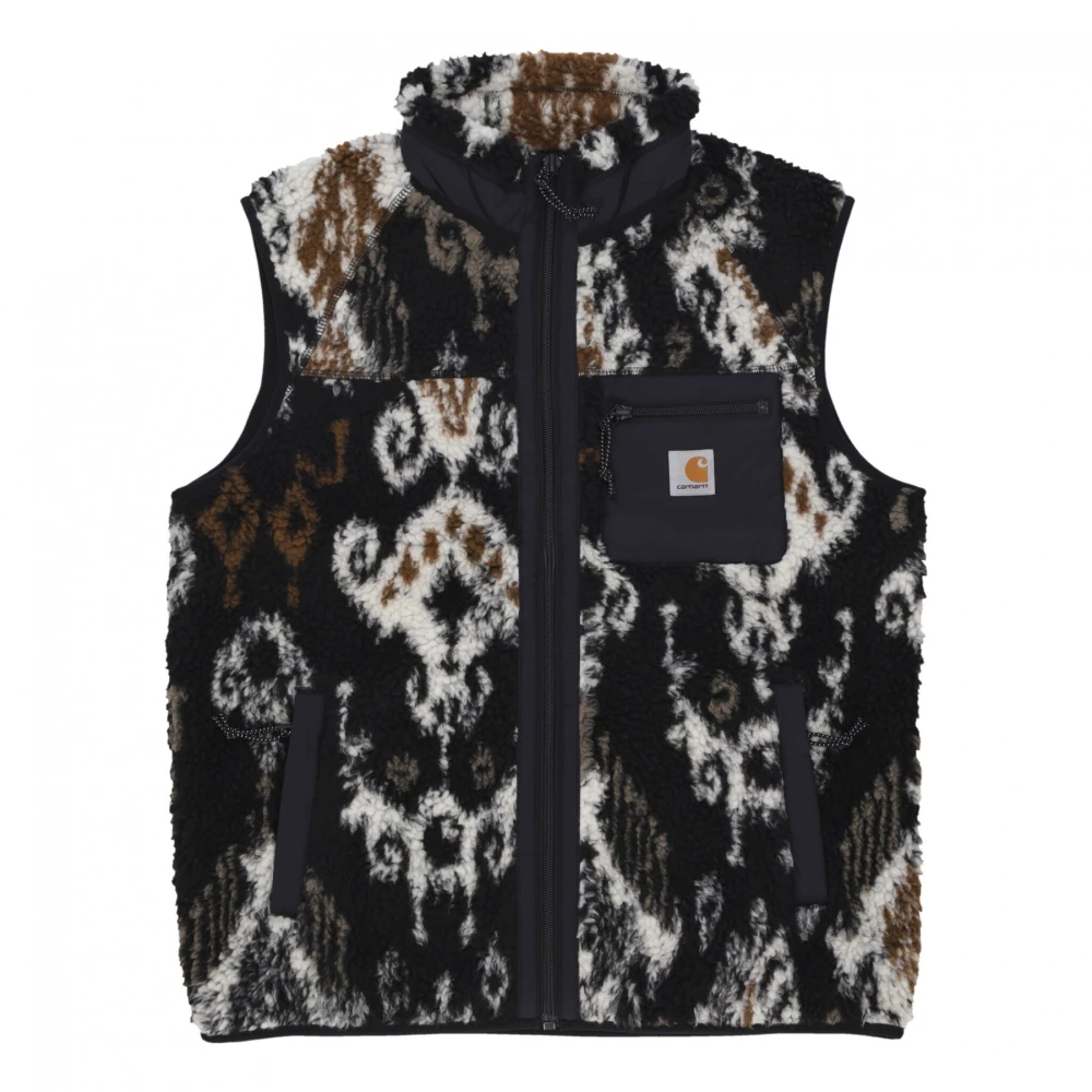 Carhartt WIP Jacquard Zwart Vest Liner Multicolor Heren