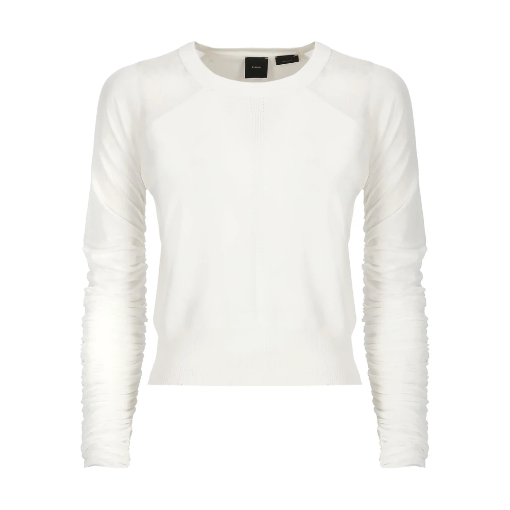 Pinko Witte T-Shirts Polos voor Dames White Dames