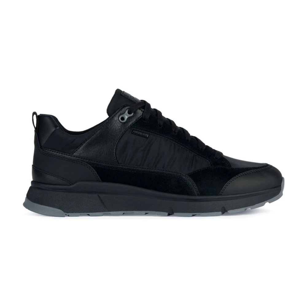 Geox Men's Black Sneakers,, Abx Sport Trainers Size 8 Uk