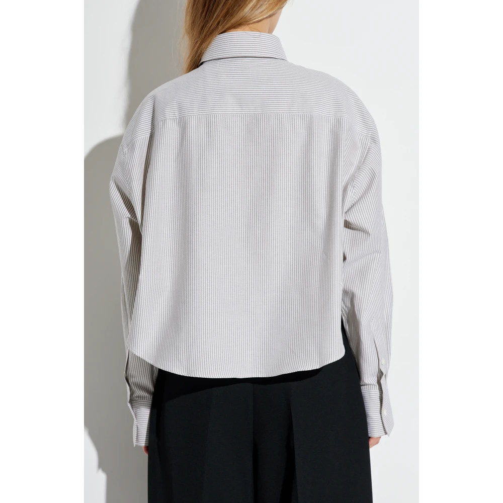 Ami Paris Overhemd met streepmotief Gray Dames