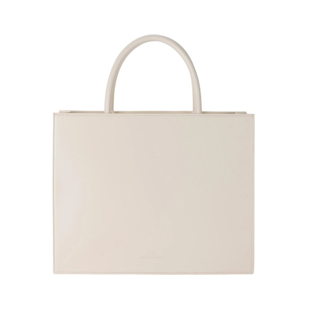 Elisabetta Franchi Stijlvolle Handtas voor Trendy Vrouwen Beige Dames