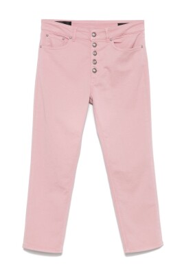 rosa-jeans-med-knappgylf-och-klassiska-fickor