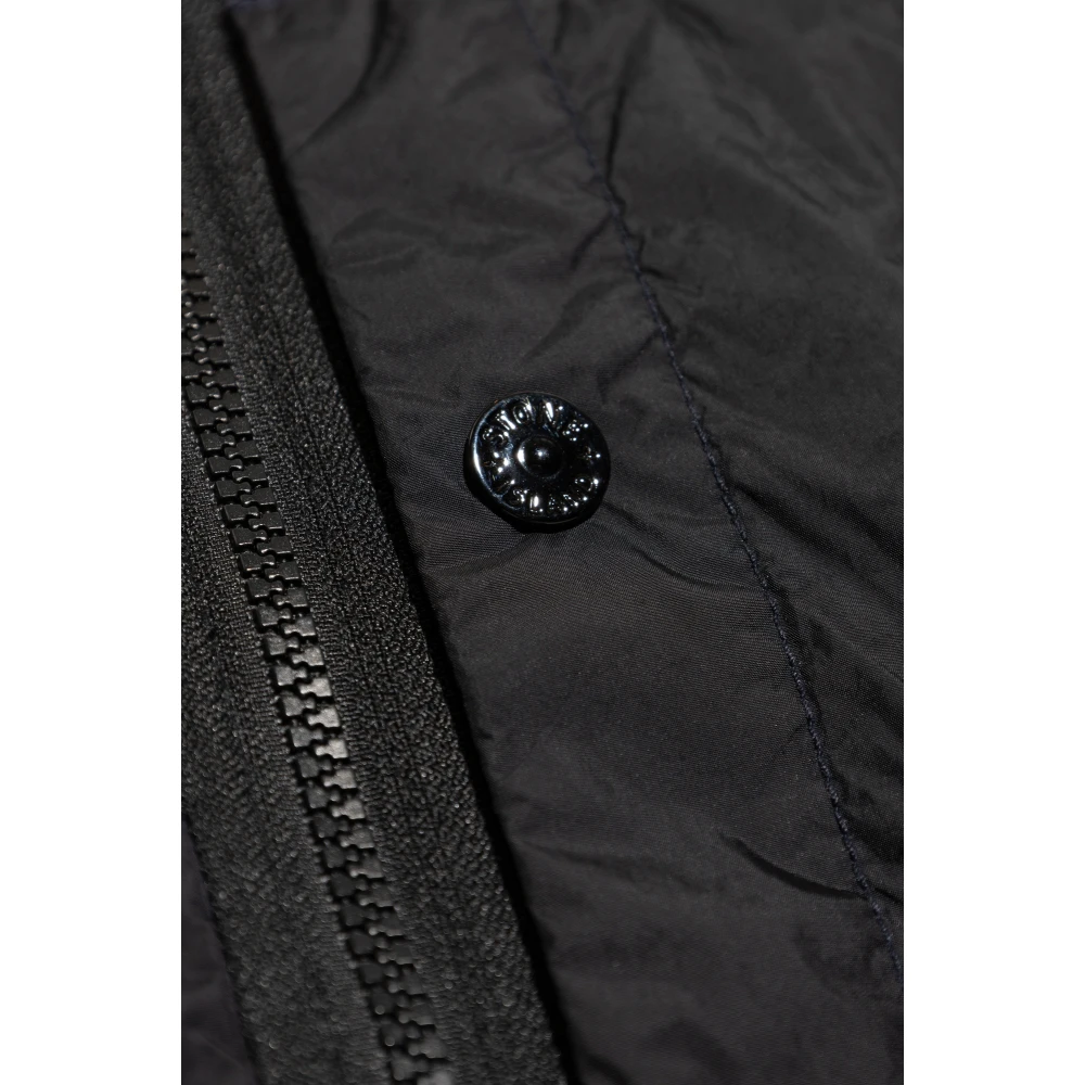 Stone Island Jas met logo Blue Heren