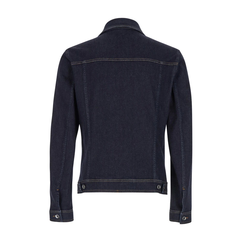 Dolce & Gabbana Denim Cachemire Jassen Blue Heren